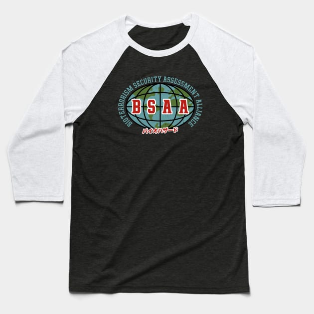 Bsaa Vintage Emblem Baseball T-Shirt by Lagelantee